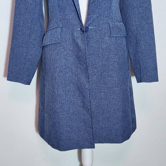 Reed Hill Vintage Blue Equestrian Day Coat Size 10 Blue Womens Equestrian Jacket - Picture 4 of 12